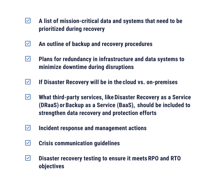 an image of a DRP checklist