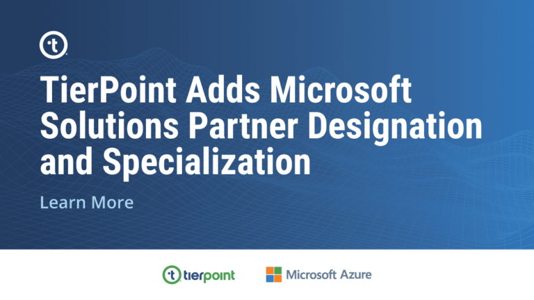 TierPoint Adds Microsoft Solutions Partner Designation and Specialization